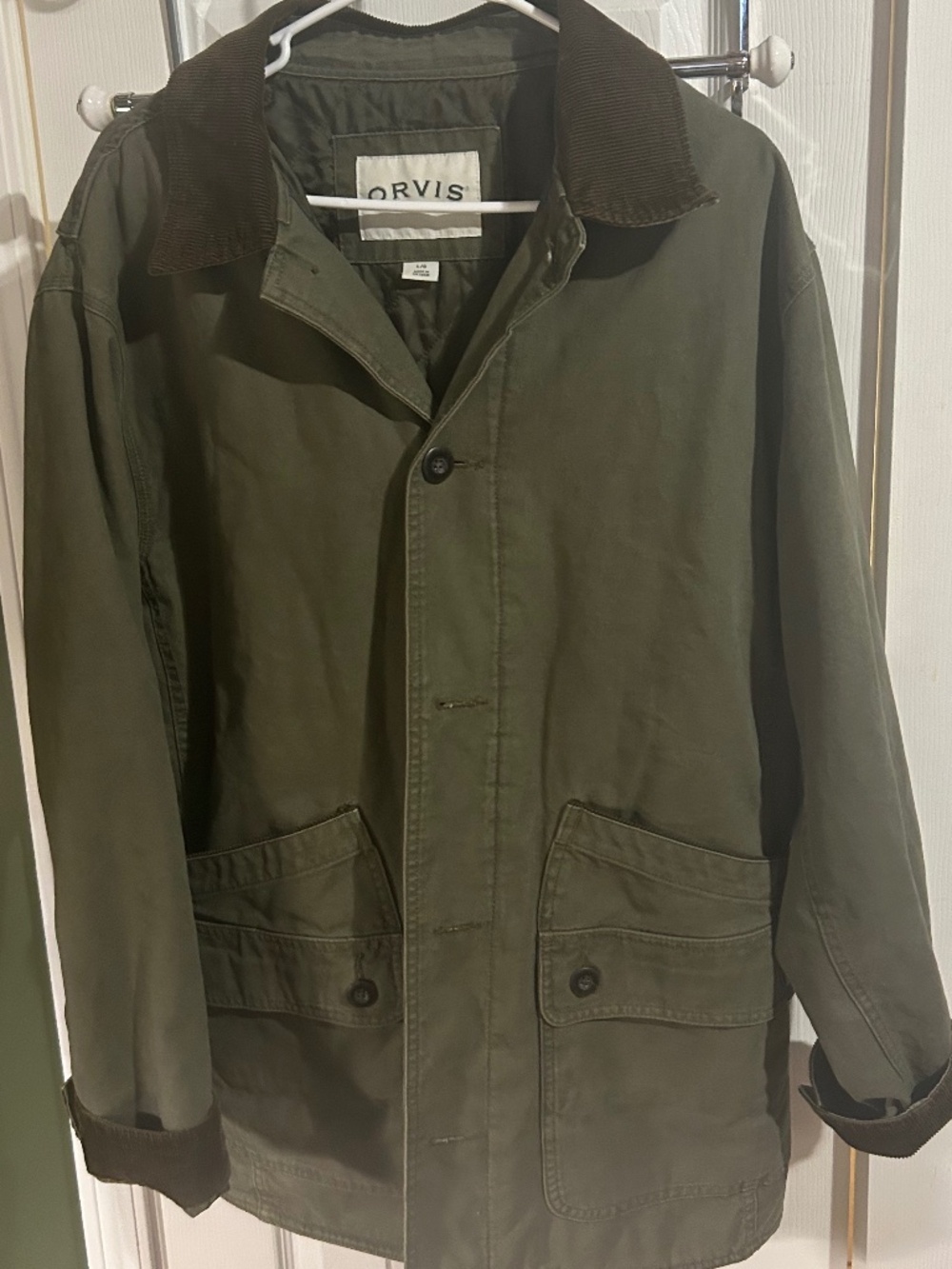 Orvis Classic Field Jacket - Olive Green - LARGE